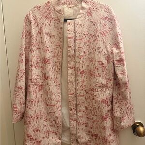 COS Women's Red and Cream Trench Coat